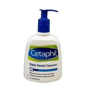 Cetaphil Daily Facial Cleanser 8 Fl Oz Wash Normal To Oily Skin Deep Clean NEW